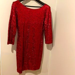 Red Gianni Bini sequin dress